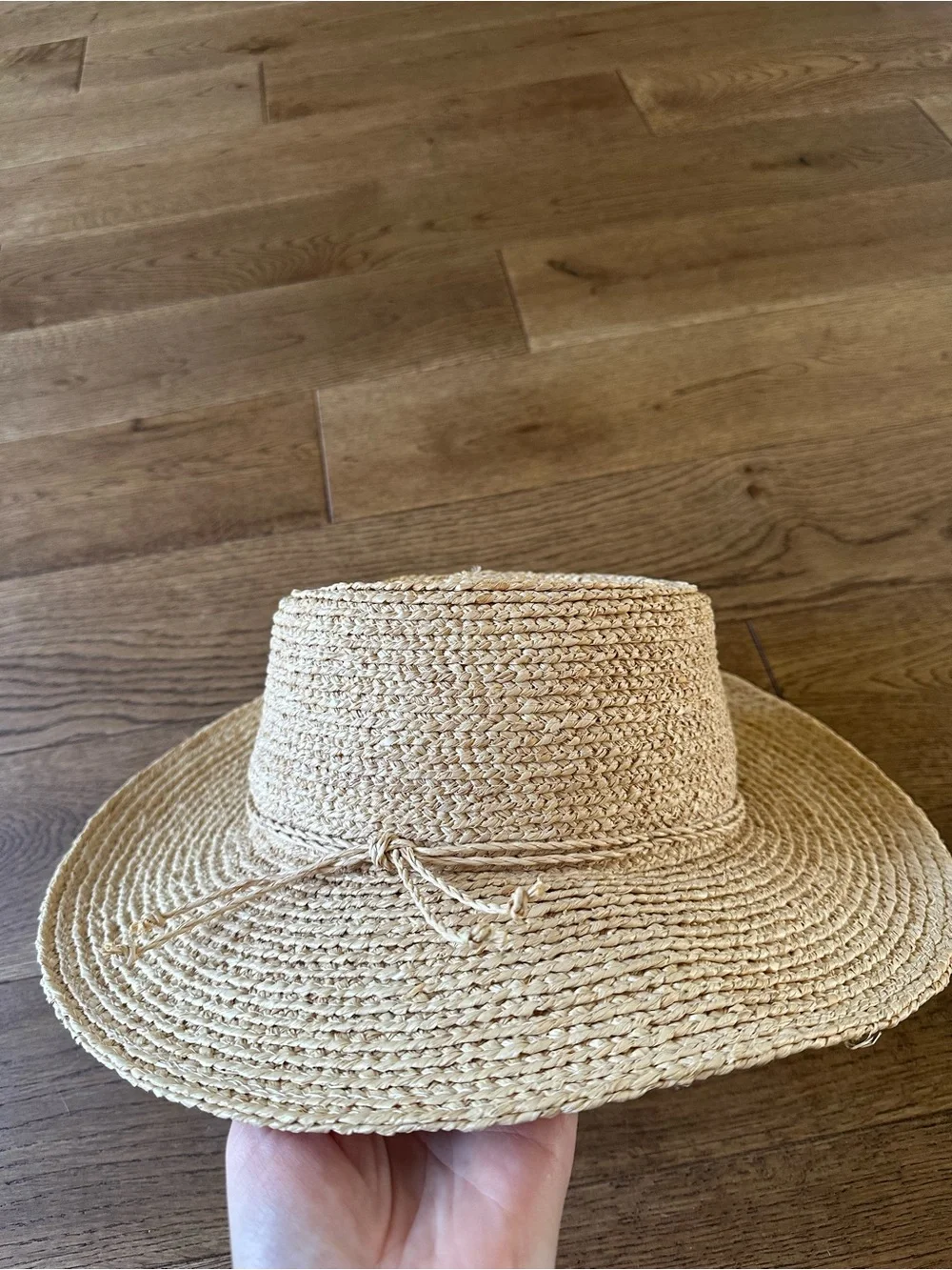 New NWOT Gigi Pip 100% Straw Hat 55 XS Classic